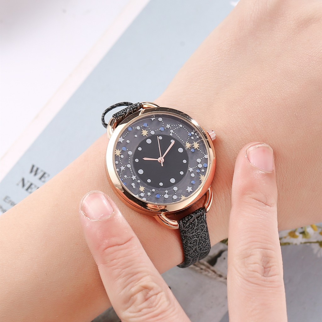 JAM TANGAN GENEVA FASHION LEATHER QUARTZ BARU FASHION JAM TANGAN WANITA GROSIR MODEL TALI KULIT W24