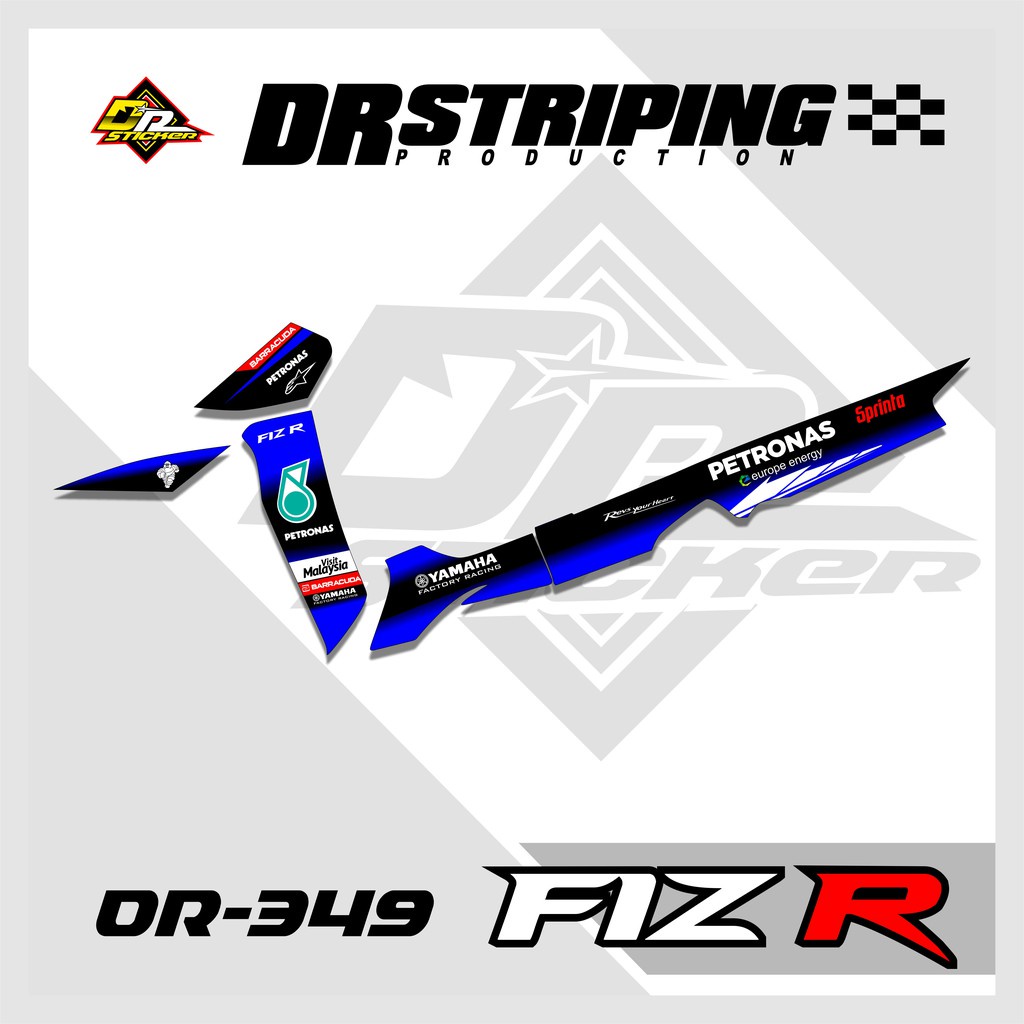 OR 297 Sticker Striping FIZ R Petronas / Sticker Striping Murah FIZ R Petronas Semi Full