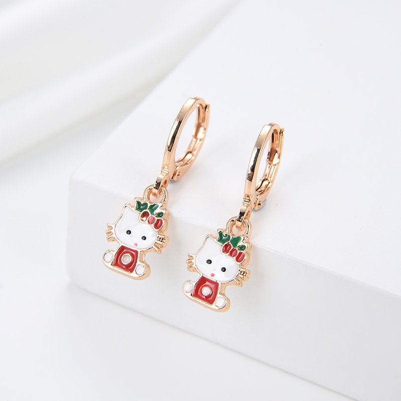 anting titanium anak emas asli muda wanita korea anti karat karat panjang selamanya korea dewasa bunga style korean style tusuk 10-110e