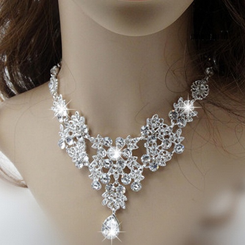 OW@ Women's Fashion Luxury Necklace + Earrings Necklace Banquet Wedding Jewelry Set