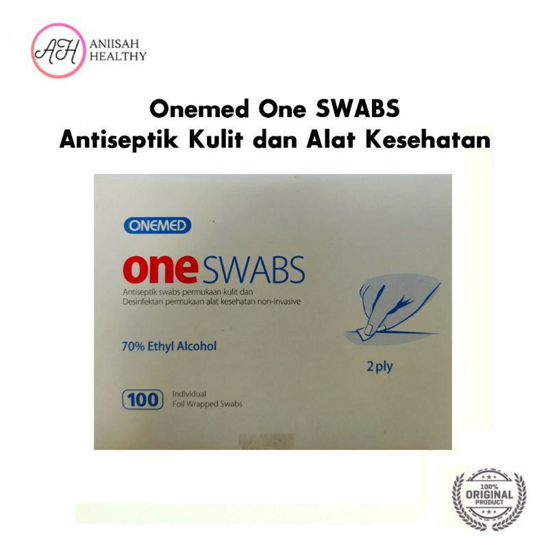 Tissue Alkohol &gt; Tissue Onemed &gt; Onemed SWABS &gt; Antiseptik Swabs