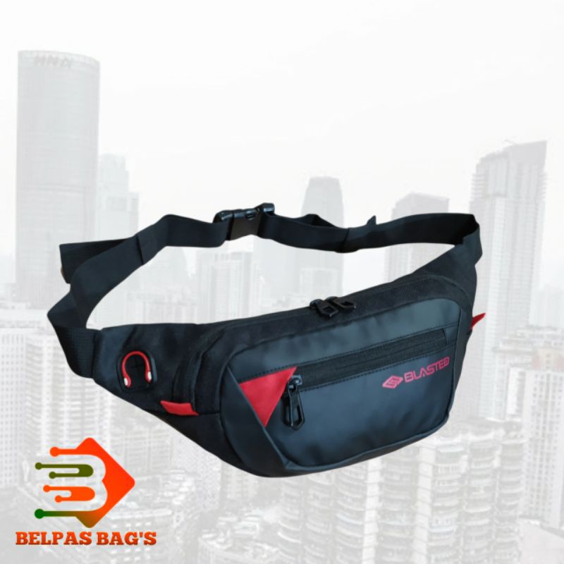 Tas pinggang waistbag tas selempang pria blasted 4448