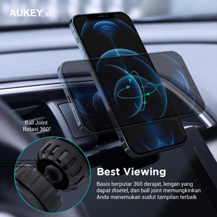 Aukey Air Vent Car Holder Magnetic Navigator 360 Series - 500876 - HD-C74