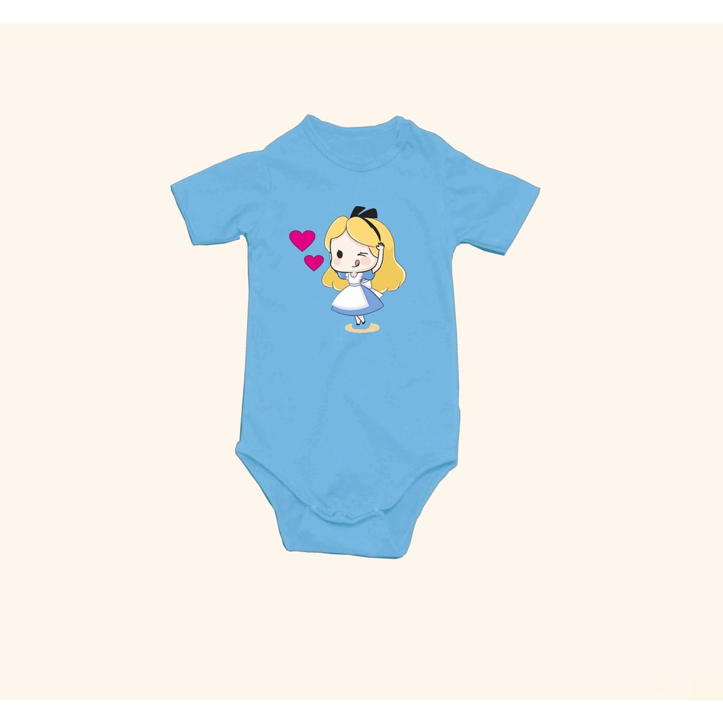 Jumper Anak Bayi / Romper  Motif Cinderella  Usia 0 sd 6 Bula