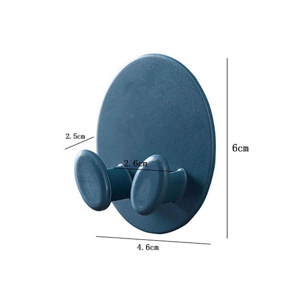 2 Pcs Kait Dinding Penyimpanan Power Plug Soket Dengan Perekat Untuk Dapur / Kamar Mandi