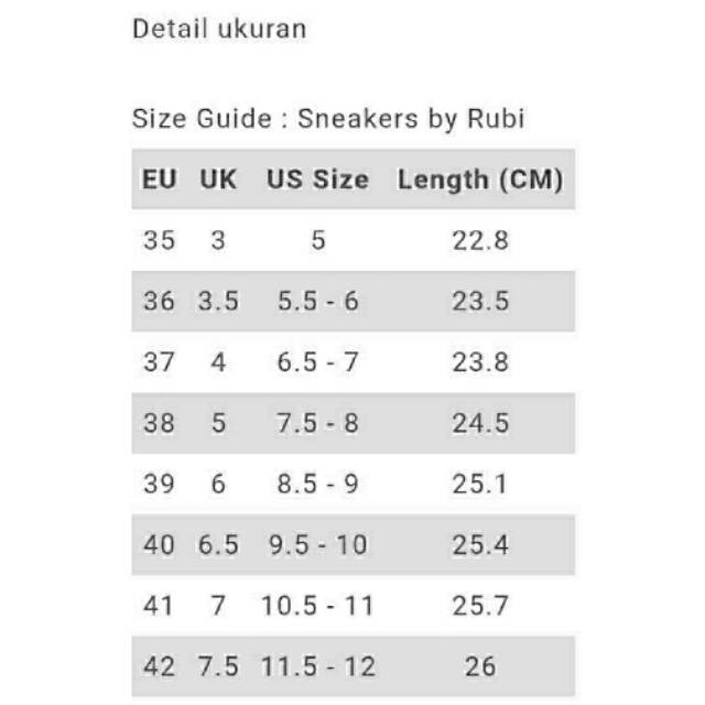 size chart 41