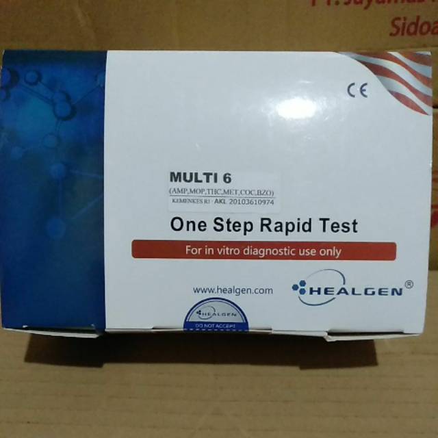 Rapid test healgen multi 6 (AMP,MOP,THC,MET,COC,BZO)