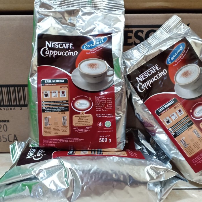 

ge01fgf Nescafe Cappucino Caramel Cappuccino 500Gr By Nestle Professional ! Ds20X11