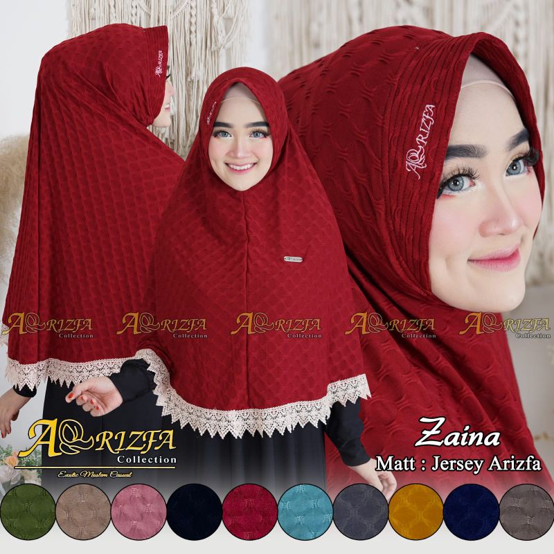 HIJAB INSTAN ZAINA WITH RENDA/ BERGO BY AR-RIZFA