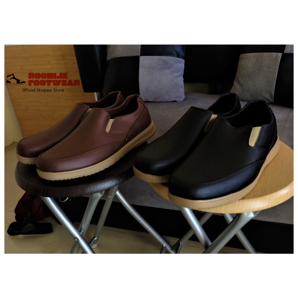 Sepatu Slip On Pria Casual Santai Original kulit sintetic Converse