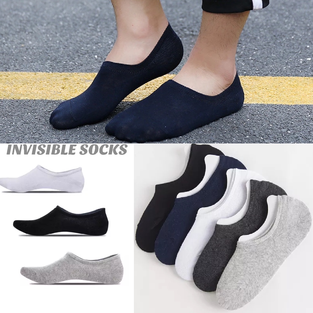 TOKO KL | KAOS KAKI PENDEK INVISIBLE POLOS HIDDEN SOCKS IMPORT KAOS KAKI MATAKAKI PRIA WANITA DEWASA MURAH TERLARIS
