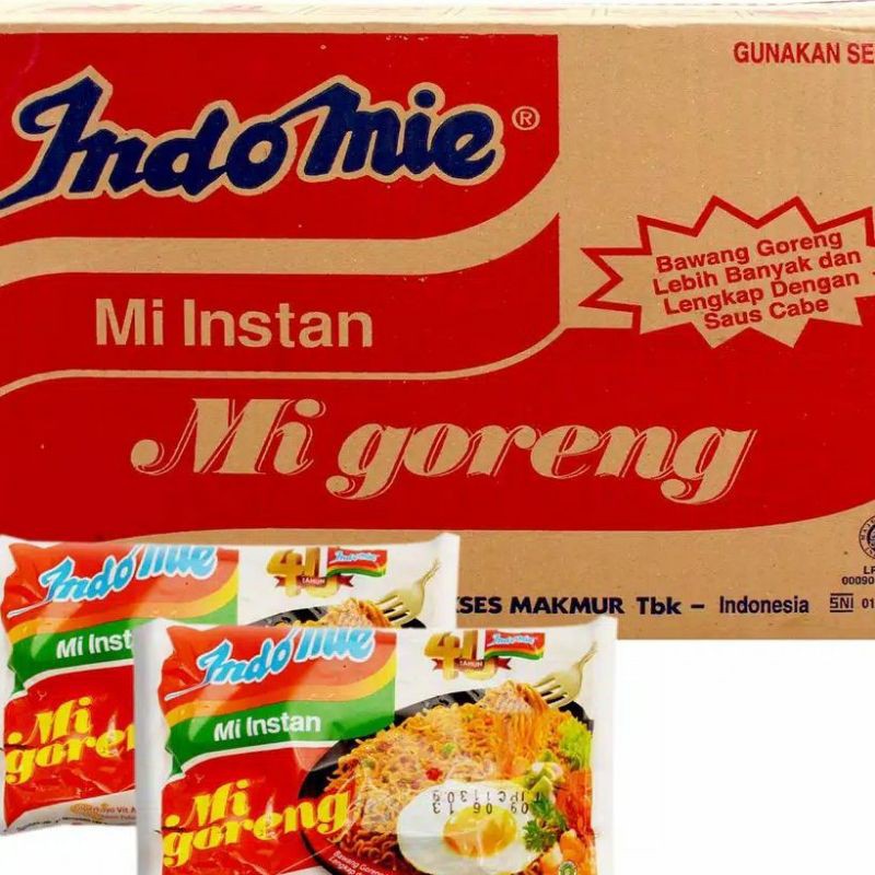 

Indomie Goreng,Indomie ayam bawang,Indomie soto 1 dus