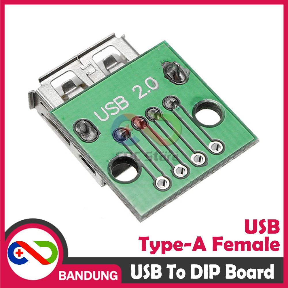 USB TYPE A FEMALE TO DIP ADAPTER CONVERTER 2.54MM PCB BOARD