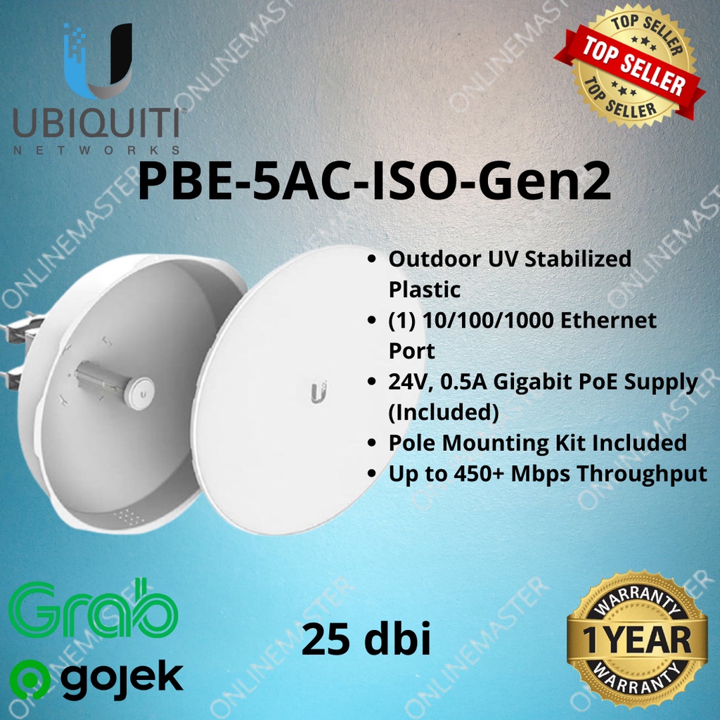 Ubiquiti Powerbeam 5AC ISO GEN2 PBE-5AC-ISO-Gen2