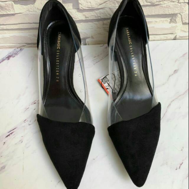 ZARA Vynil High Heels Shoes (Heels 5cm)