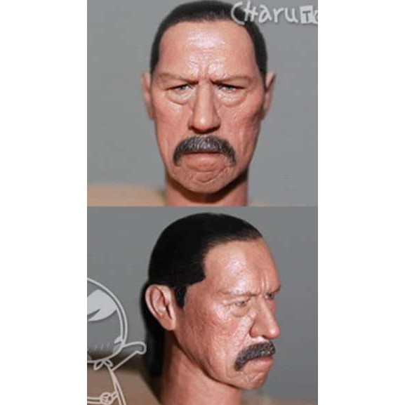1/6 Danny Trejo Machette Head Sculpt for Hot toys