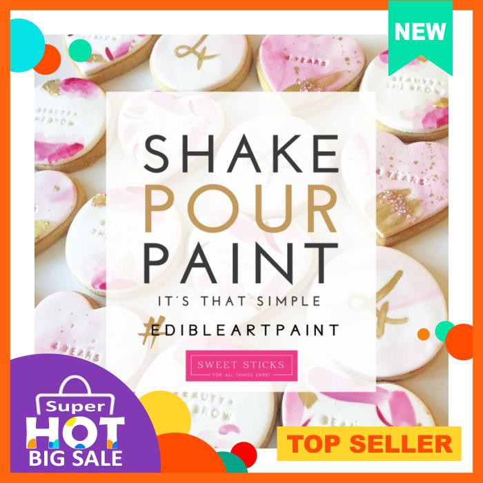 

Edible Art Paint Metallic Pearl White