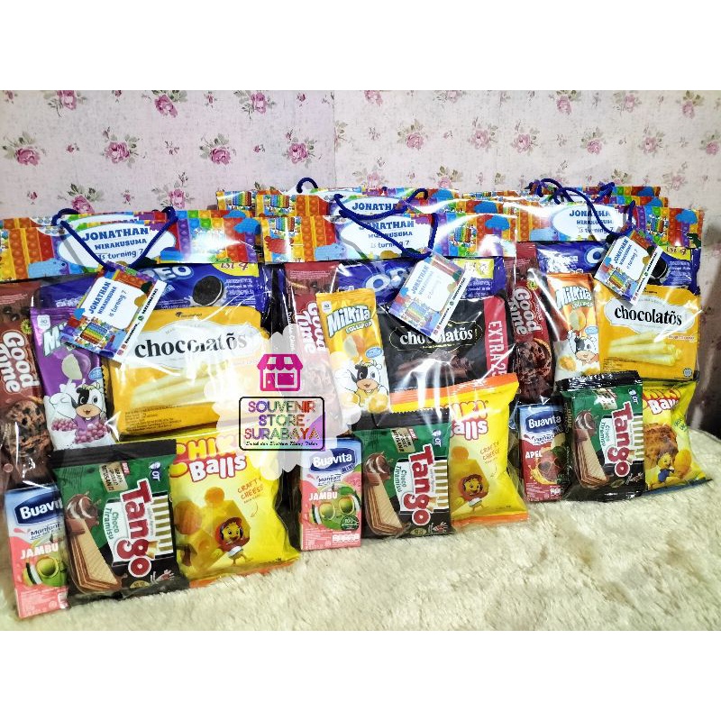 Bingkisan Ulang Tahun || Paket snack ultah || snack ulang tahun anak || Paket snack buahvita