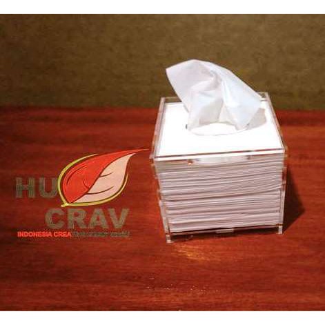 SB Kotak Tisu Akrilik / Acrylic Tissue Box Persegi - Tebal 5mm & 3mm