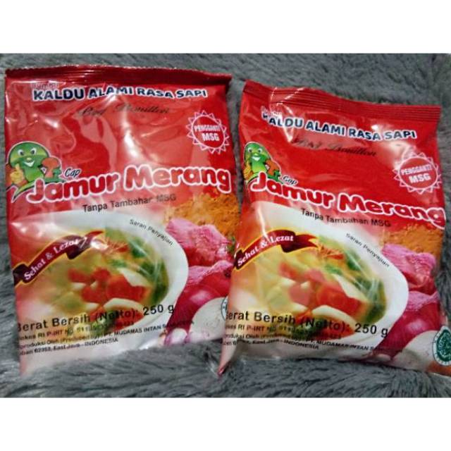 

Kaldu alami jamur rasa ayam dan sapi 250gram