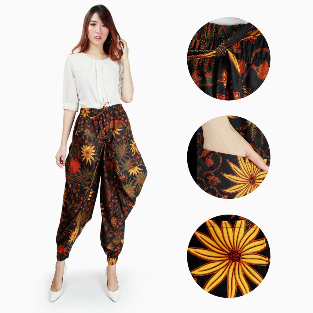 SB Collection Celana Panjang Virya Longpants Aladin Joger Batik Wanita