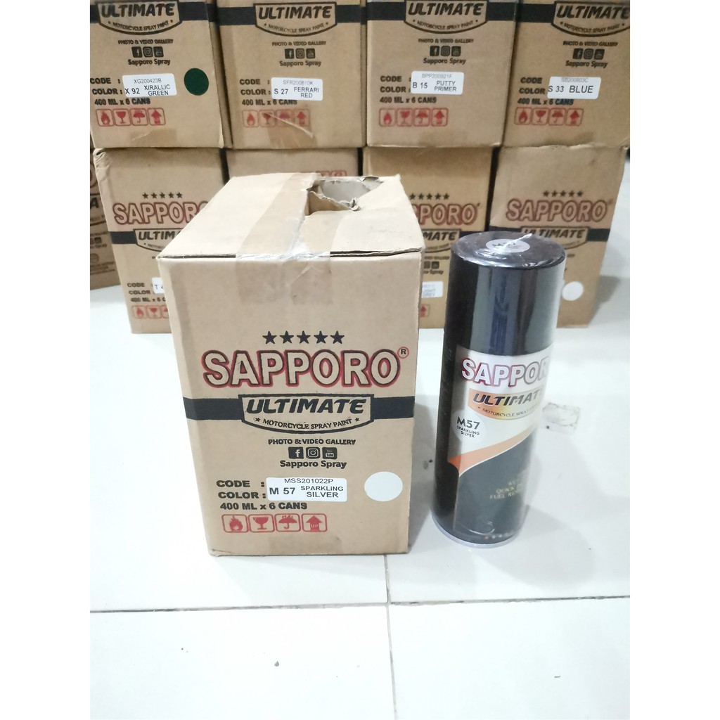 Cat Semprot Sapporo Ultimate M57 Sparkling Silver