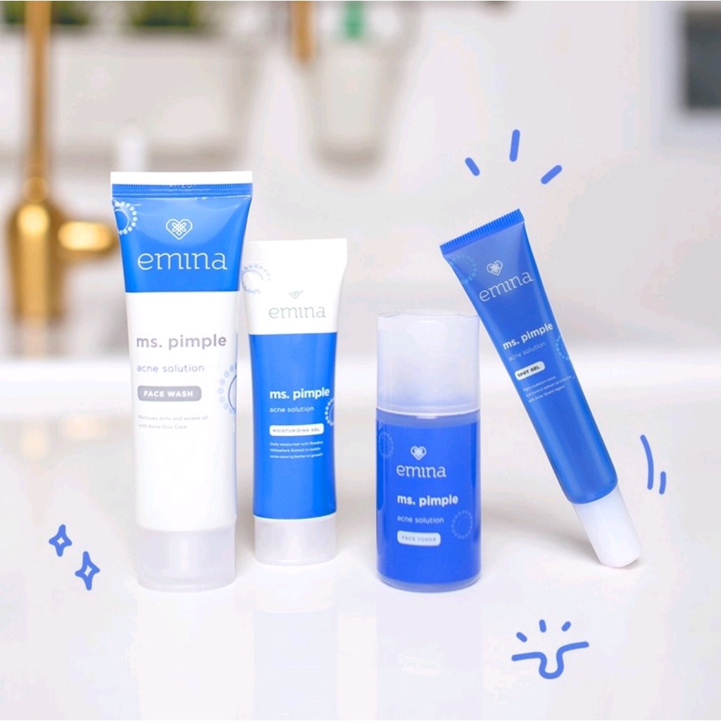 Emina Ms. Pimple Acne Solution Moisturizing Gel 20 ml - Pelembab Wajah Kulit Berjerawat