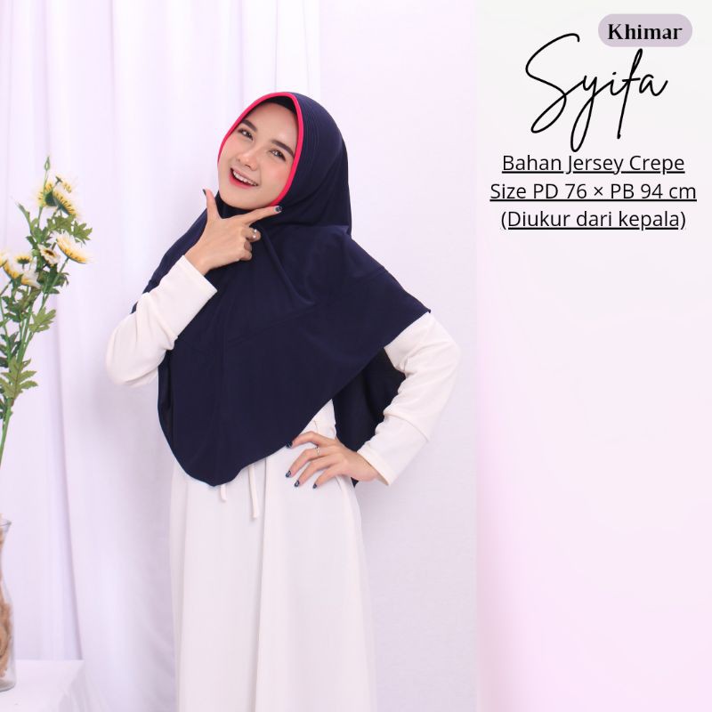 Termurah!! Hijab Dewasa/Hijab Khimar-Khimar Syifa Bahan JerseyCrepe-Hijab Murah-Best Seller