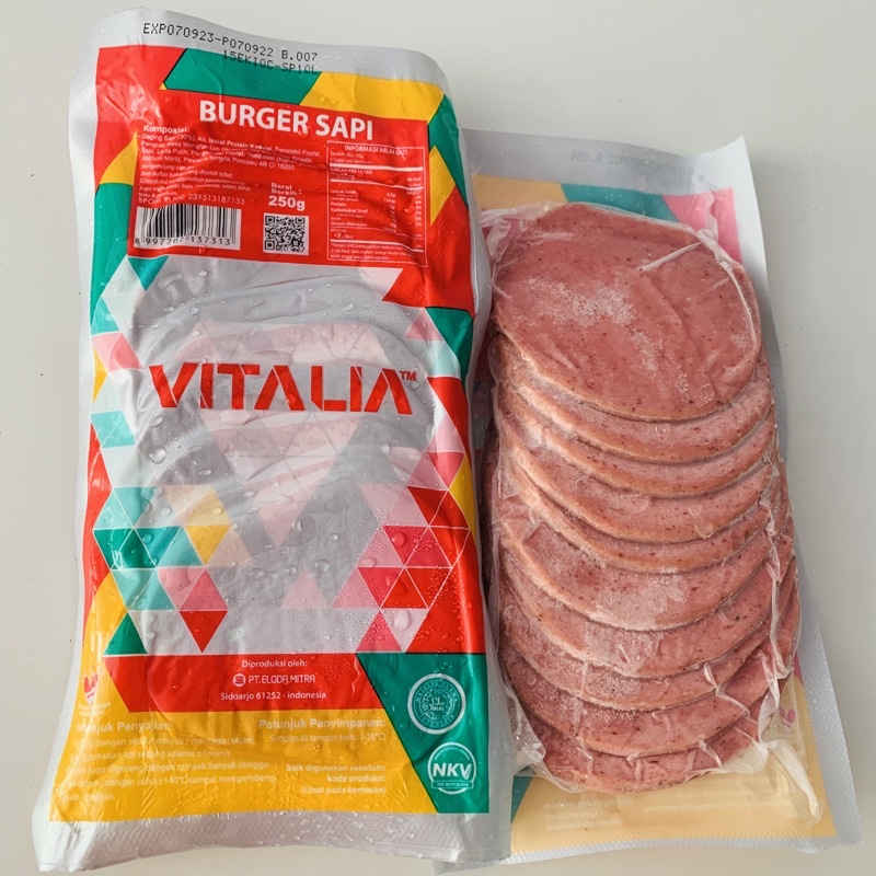 

beff burger vitalia isi 10pcs 250gr