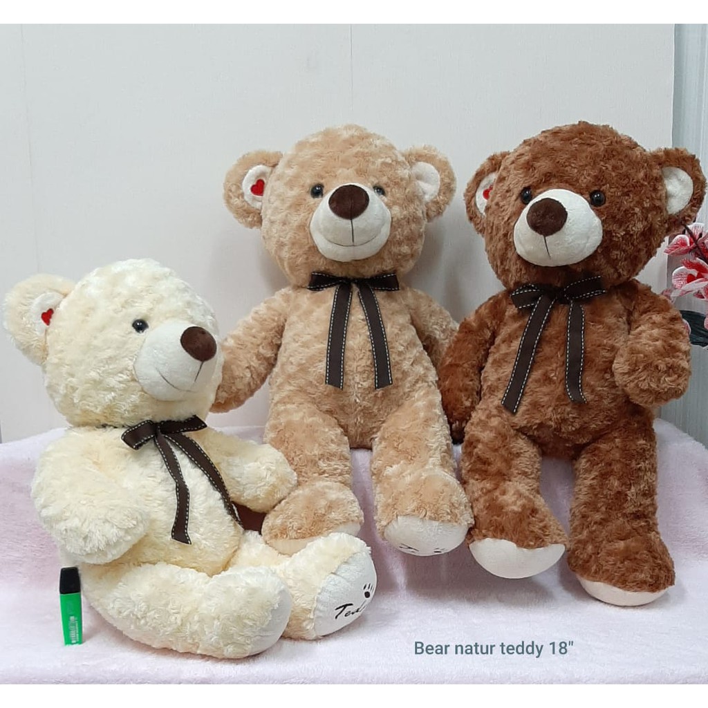 Boneka Teddy Bear nature 65cm/boneka Bear/boneka beruang lucu/ kado ultah