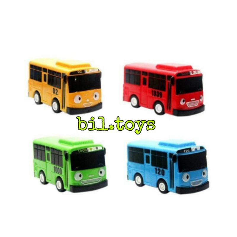 Mobil TY isi 4 Pcs Pull On - My Little Bus TY - Mobil-Mobilan TY - Mainan Anak Kemasan Box