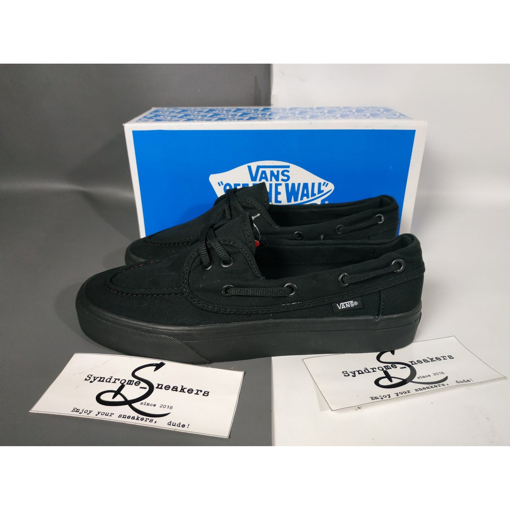 VANS ZAPATO ALL BLACK PREMIUM ORIGINAL BNIB SEPATU ZAPATO CLASSIC SEPATU COUPLE