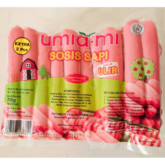 

Umia-mi Sosis Sapi (30 pcs) / Sosis sapi ulir