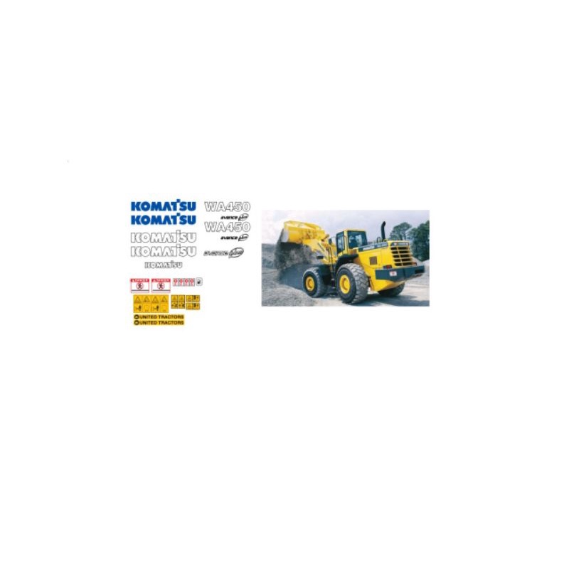 Stiker loader komatsu WA 480