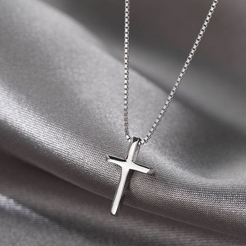 Kalung Choker Liontin Salib Gaya Hip Hop Untuk Wanita