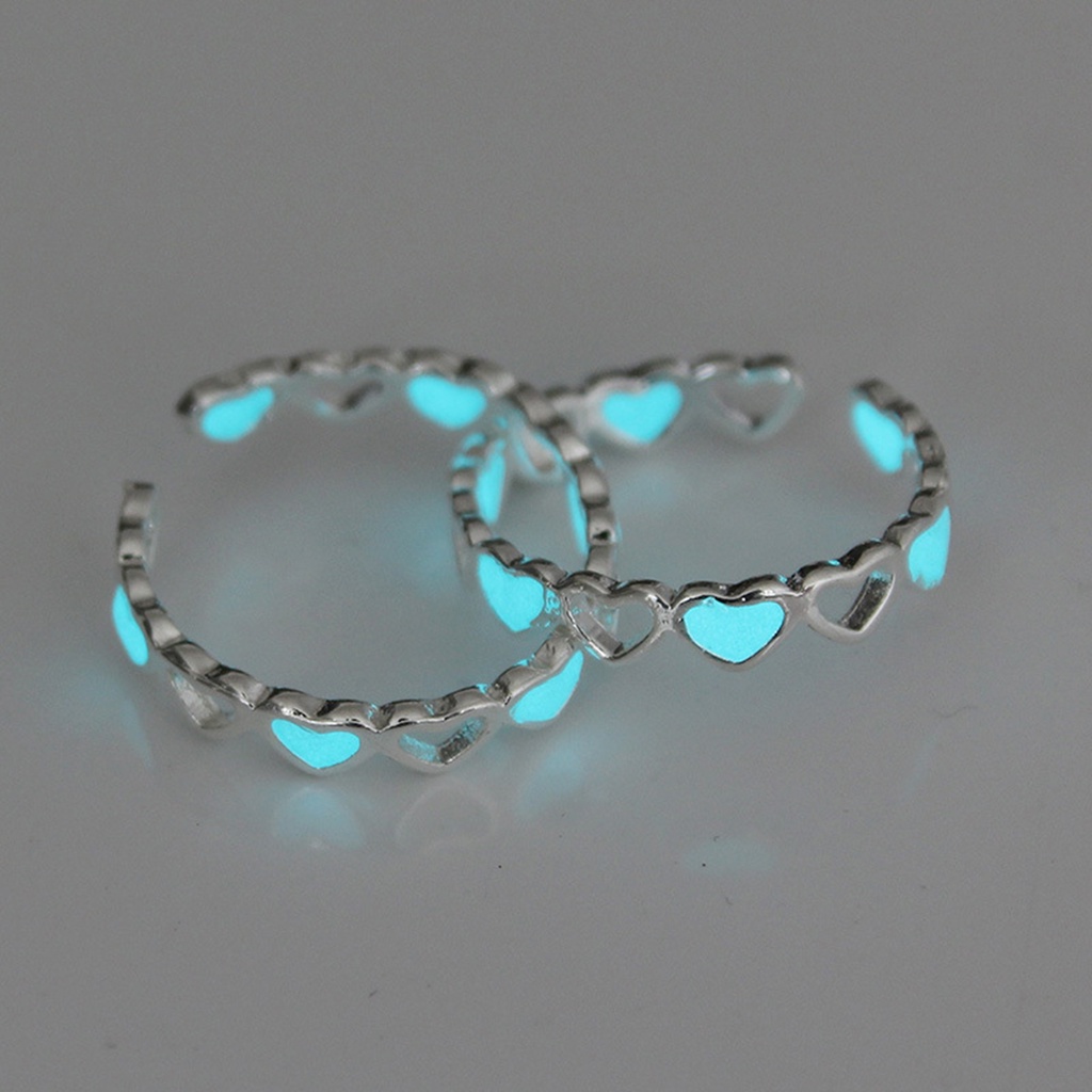 Hu Hu Hu Hu Hu Alat Bantu Pasang Kacamata♡ Cincin Jari Luminous Bahan Alloy Tahan Karat Untuk Wanita