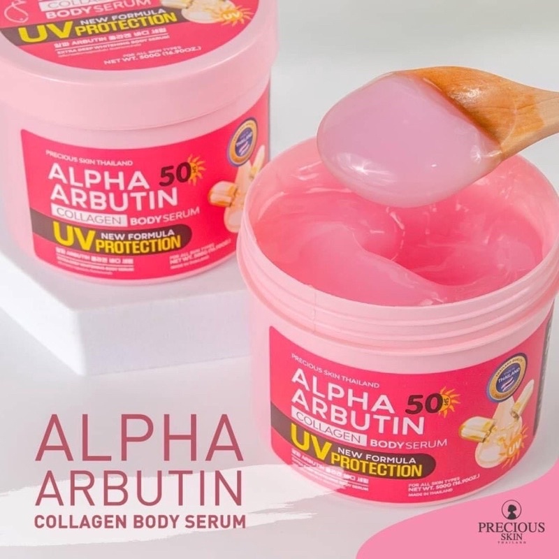 Precious Skin Alpha Arbutin Collagen Body Serum Uv Protection