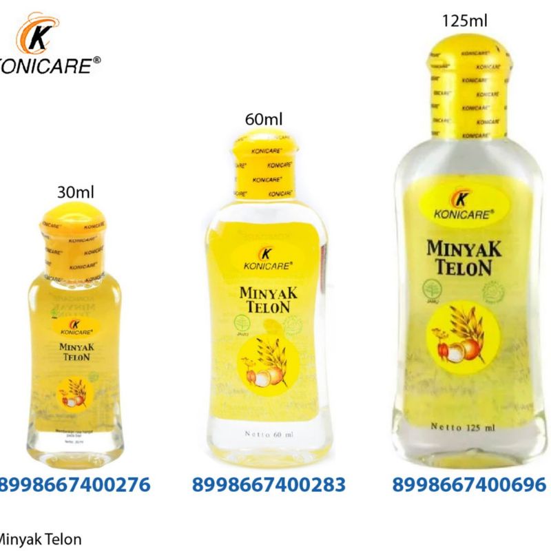 Konicare Minyak Telon Bayi Anti Kembung 30ml 60ml 120ml / Perlengkapan Mandi Bayi / Minyak Pijat Bayi