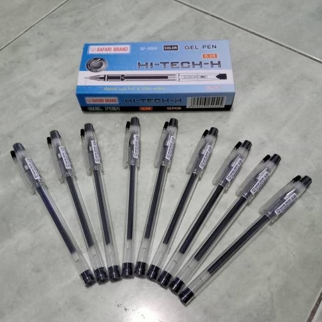 

Pulpen gel / gel pen hi-tech-h hitech hitec safari 0.28mm