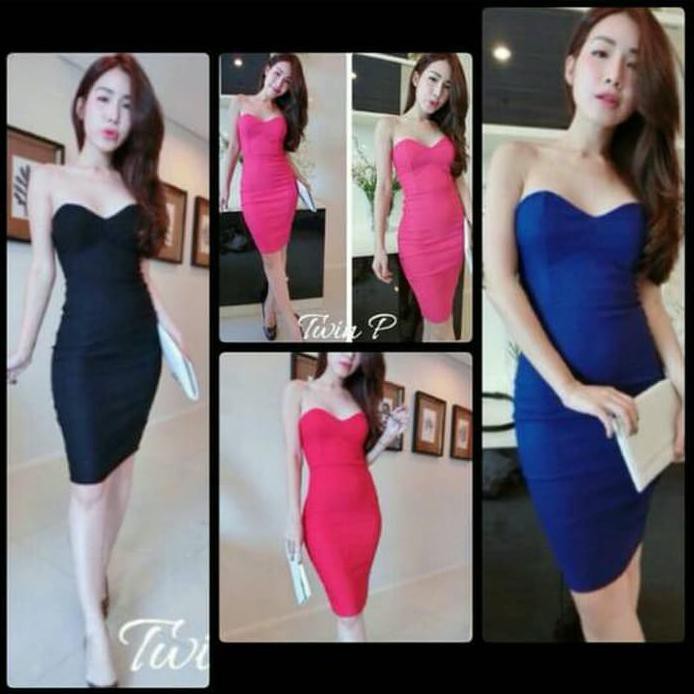 Mini Dress Kemben Hitam