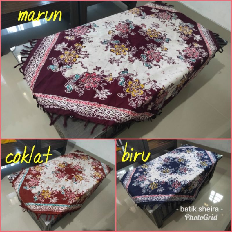 Discount Taplak Meja Kotak Batik Coletan Ronce
