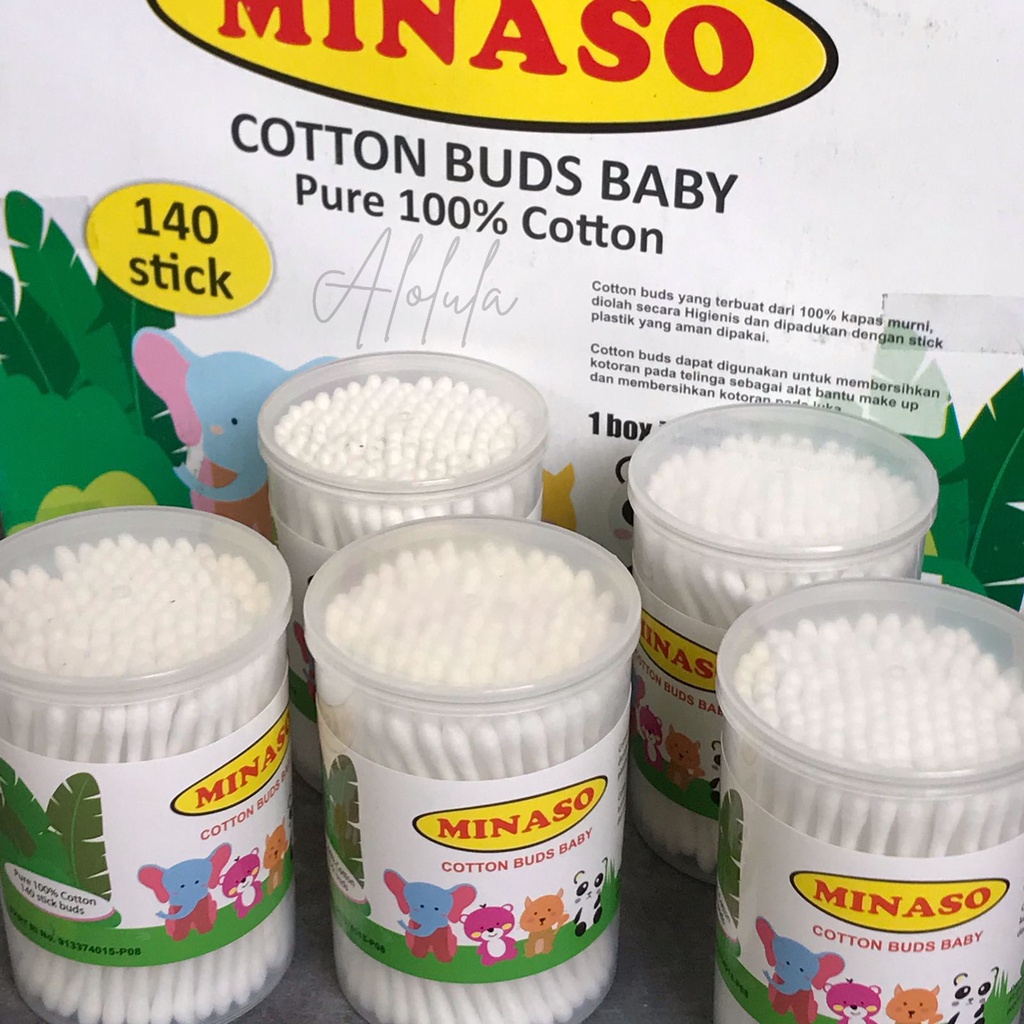 Alolula - Cotton Bud / Cotton Buds / Korek Kuping Kapas / Cotton Buds Baby  / Cotton Bud Baby / Pembersih Telinga / Cotton Bud Bayi / Cotton Buds Bayi / Korek Kuping / Alat Korek Kuping / Alat Telinga Korek Kuping / Pembersih Kuping / Korek Telinga