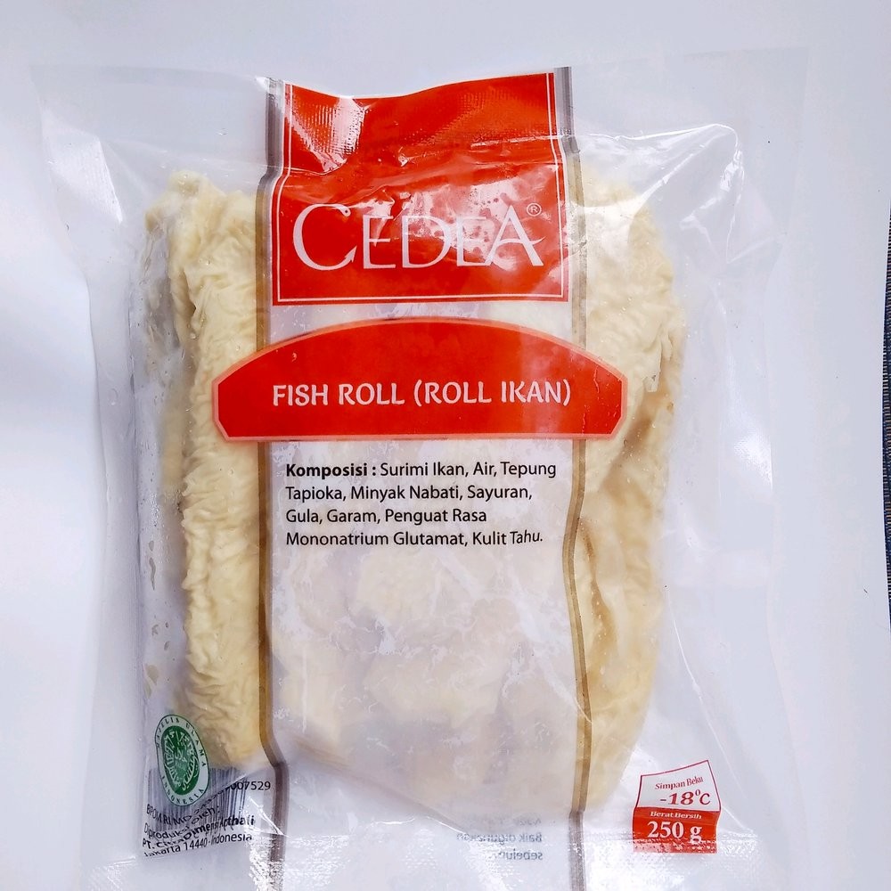 Cedea Fish Roll 250gr Roll Ikan Frozen Food Fishroll Otak Otak Ikan Shopee Indonesia