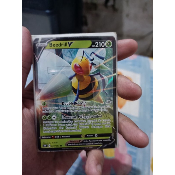 kartu pokemon bahasa Indonesia beedrill v rr