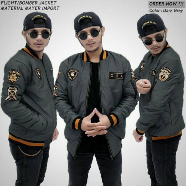 Jaket bomber xua &amp; jaket bomber