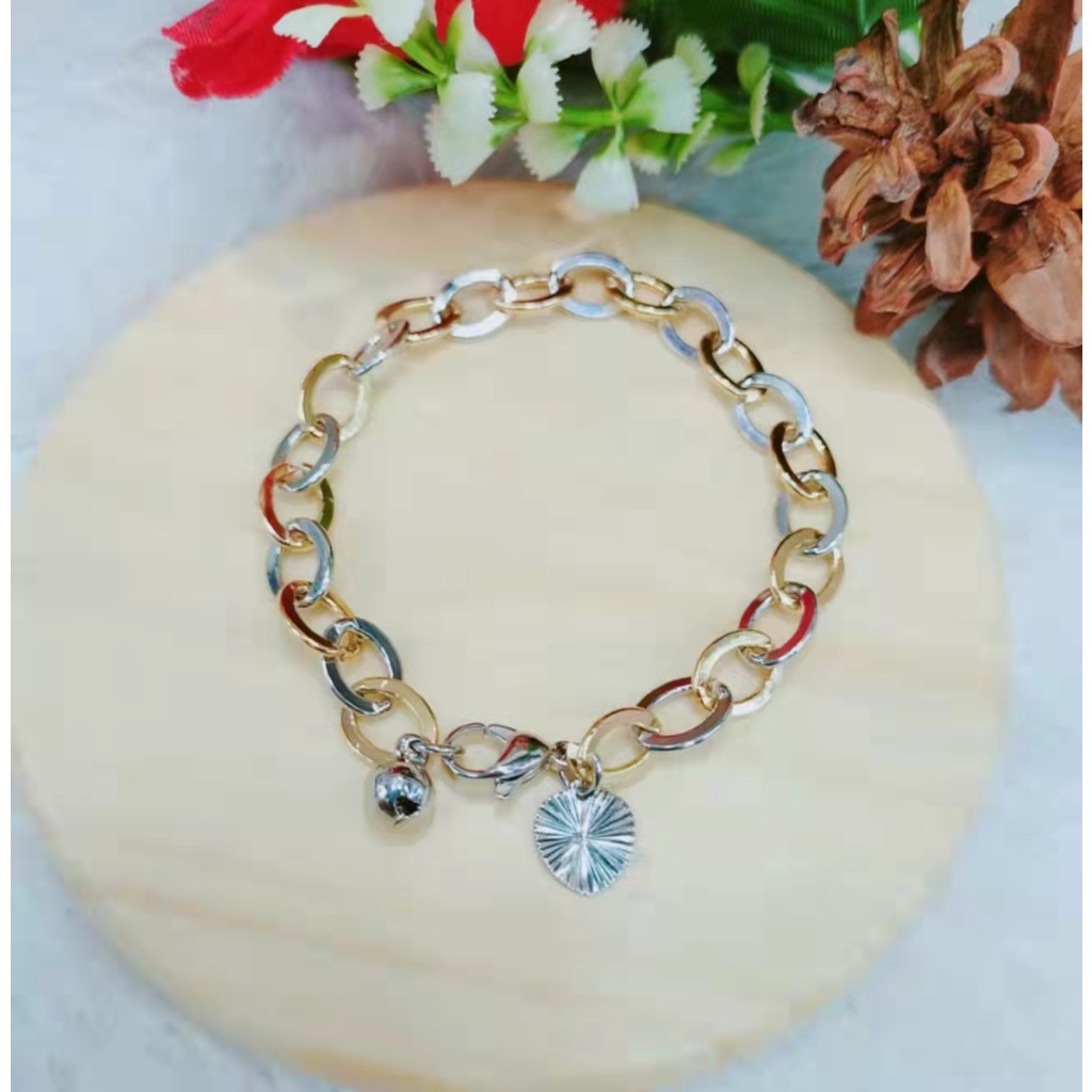 Gelang Xuping Rantai Polos Lapis Emas Perhiasan Fashion L60