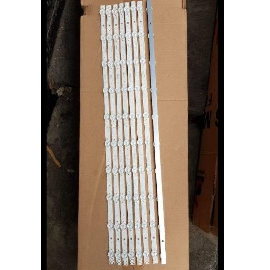 Lampu Led Backlight TV 10 kancing 3volt Cembung Universal 32 inch
