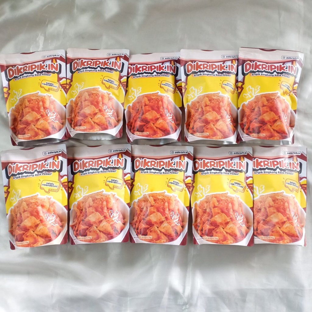

Dikripikin Pedas -Keripik Singkong - Keripik Pedas - KRIPSET RENYAH KRIUK