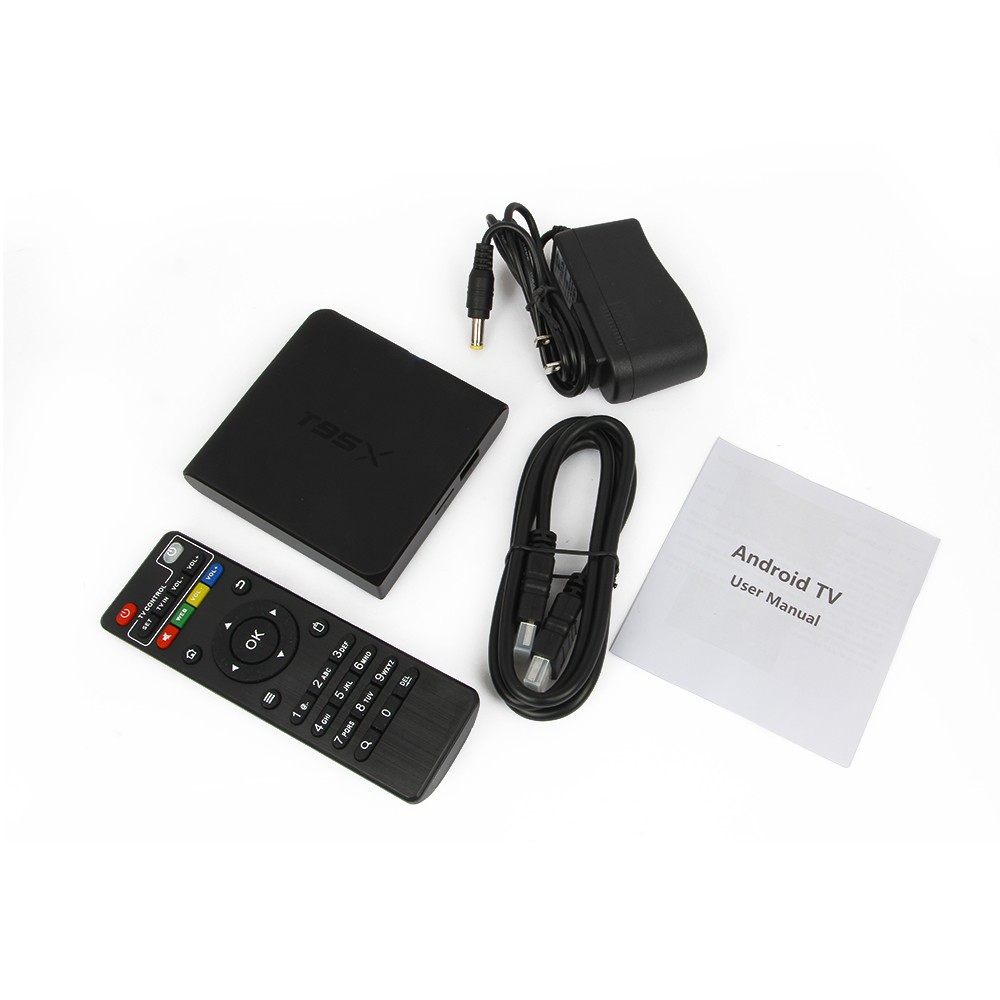 Android TV Box T95X 4K S905X QuadCore Amlogic Marshmallow 6.0 RAM 1GB ROM 8GB