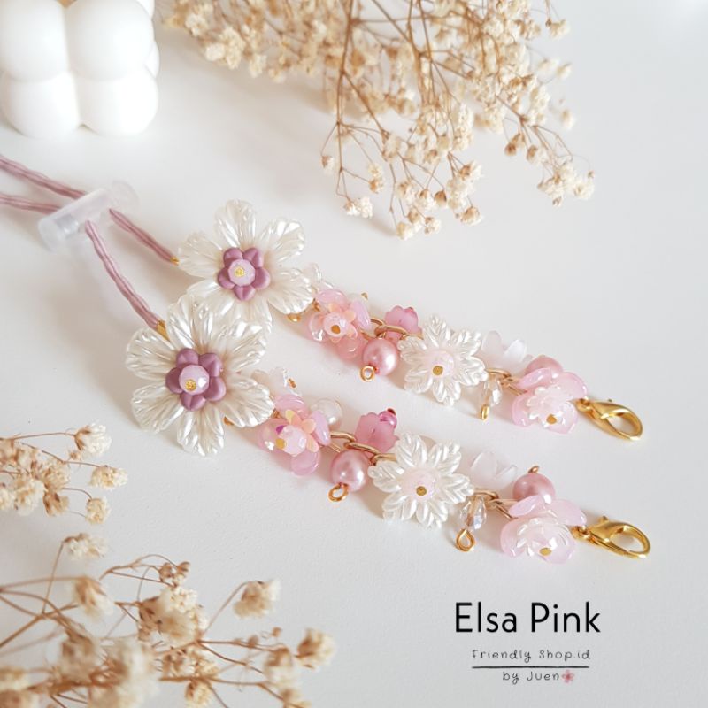 STRAP MASKER HIJAB  2 IN 1 ELSA / KALUNG MASKER / TALI MASKER / LANYARD MASK STOPER 2IN1